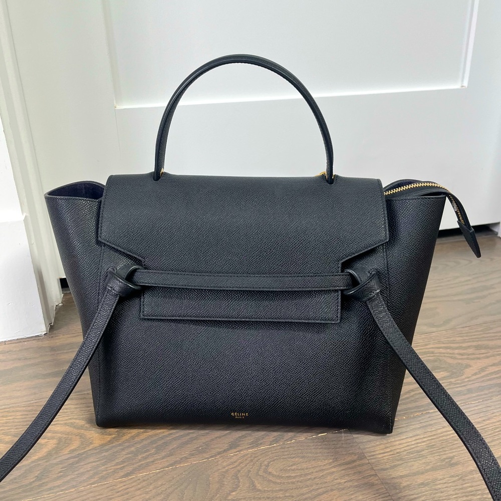 Celine Belt bag in Black calfskin (Mini)